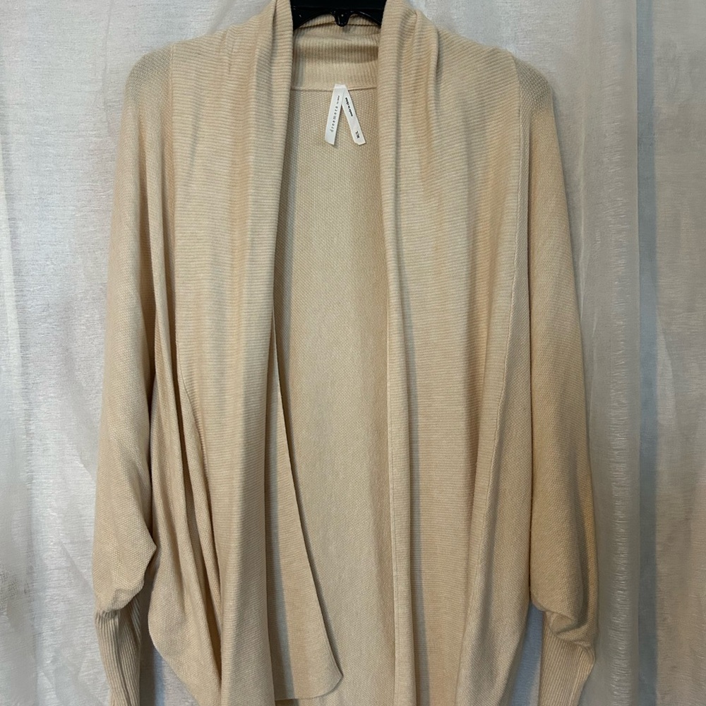 Beige sweater cardigan